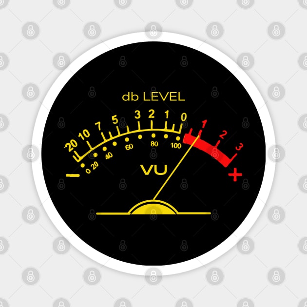 Vu meter, 70s Magnet by Funny sayings